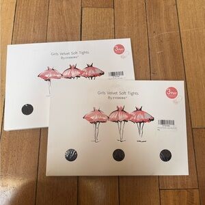 Girls velvet soft tights